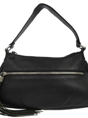Chanel Black Calfskin Fringe Handbag